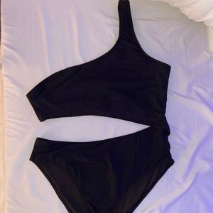 one shoulder one piece swimsuit